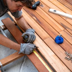 Restauração de deck de madeira